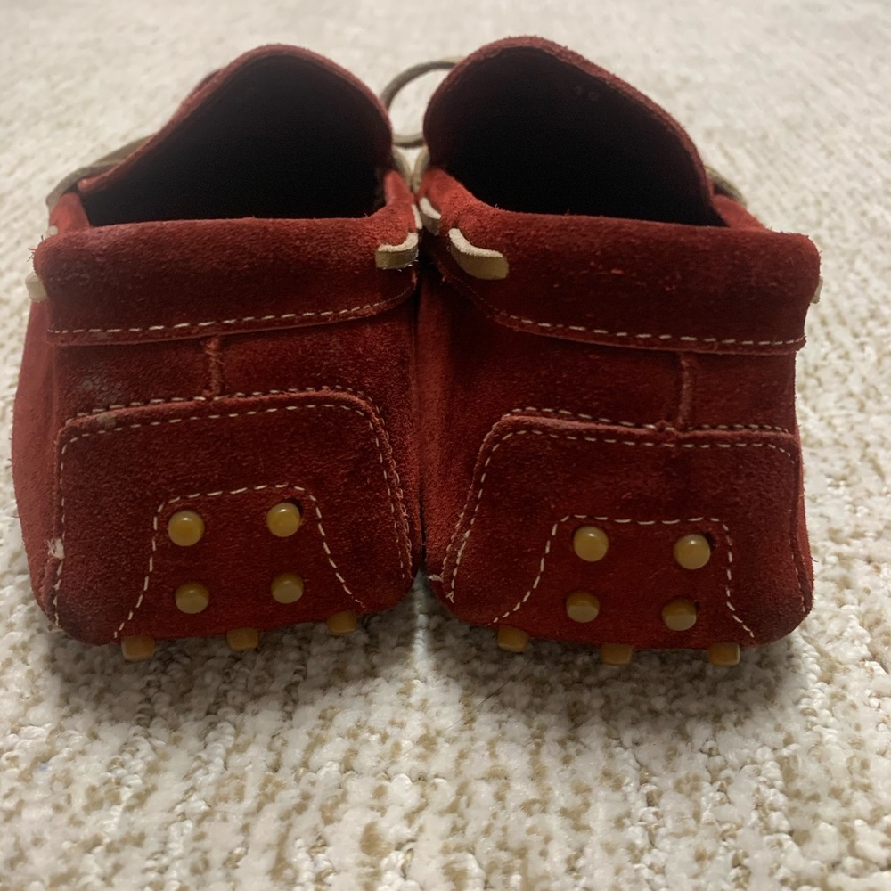 10 red suede loafers faconnable - Picture 5 of 9